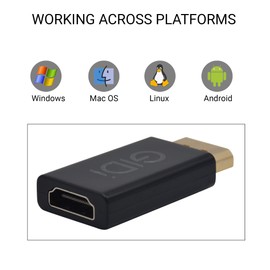 DP to HDMI Adapter, DisplayPort to HDMI 4K 3840 x 2160p Male to Female Converter High Speed for Office, Personal Use (5 Pack, 4K 3840 x 2160p)