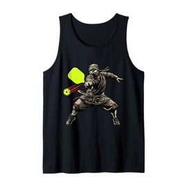 Pickleball Ninja Player Men Women Kids Pickle Ball Fanatic Tank Top