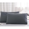 Microfiber Queen Bed Pillowcases 2 Pack, Super Soft Bed Pillow