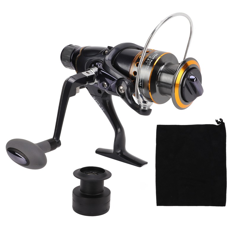 Dual Drag Spinning Reel Carp 7+1BB Fishing Wheel with Aluminium