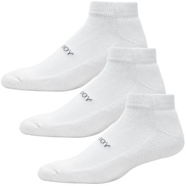 FootJoy Women's ComfortSof Sportlet 3-Pack Socks, White, Fits Shoe Size 6-9