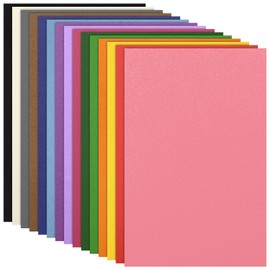 TaoBary Colorful EVA Foam Sheets Crafts 16.5 x 11.7 Inch Rainbow Foam Sheets 2 mm Thick 15 Assorted Colors Foam for Crafts Projects Classrooms Art Cards Scrapbooking DIY Handicraft (60 Sheets)