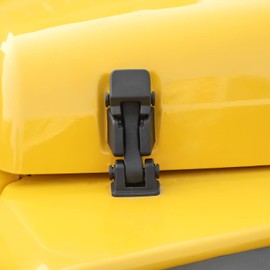 PDKLIN - Juego de pestillos para capó Jeep TJ de fábrica para Jeep Wrangler TJ 1997-2006, accesorios exteriores, color negro