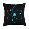 Atom Symbol Throw Pillow