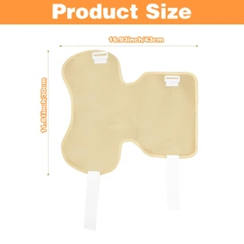 Castor Oil Pack Wrap for Shoulder, Castor Oil Pack Wrap Organic Cotton, Reusable Castor Oil Wrap Organic Castor Oil Pack, Adjustable Castor Oil Compress Patch with Shoulder Strap (Oil Not Included)