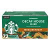 Starbucks Decaf Medium Roast K-Cup Coffee Pods, House Blend (72
