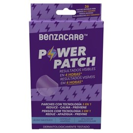 BENZACARE POWER PATCH Parche Invisible Ultraligero y Ultrafino que Reduce Visiblemente las Immperfecciones Granos y Espinillas con Resultados Visibles en 4 Horas Caja con 36 piezas