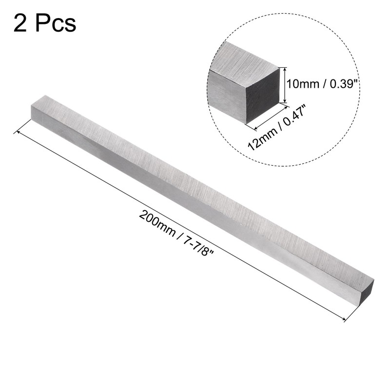 sourcing map Lathe Tool Bit 10mm x 12mm x 200mm,