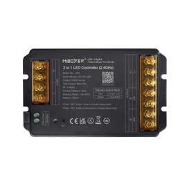 LIGHTEU®, Milight Miboxer 2.4GHz 2 in 1 LED Controller DC12V-48V High Power Max 30A PWM High/Low Frequency Support Push Dimming HR2