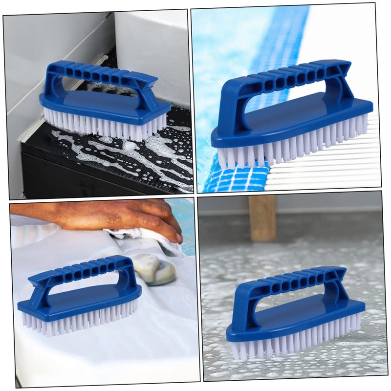 Mipcase 2pcs Heavy Duty Pool Cleaning Brush Handheld Scrub Brush