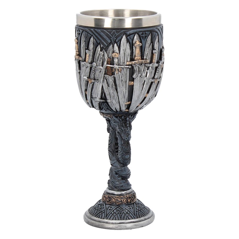 Nemesis Now B2947H7 Sword Goblet 17.5 cm Black Resin with