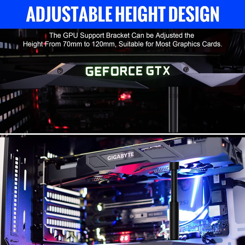 Aivalas GPU Support Bracket, Graphics Video Card Brace with Height
