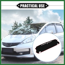 Motoforti Dash Cover Compatible for Honda Fit 4th Generation GR1 February 20-23, Non-Slip Polyester Black Red Center Console Dashboard Cover Pad Carpet Long-lasting