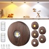 Rechargeable Puck Lights with Remote Control,2000mAh High Capacity Battery Operated