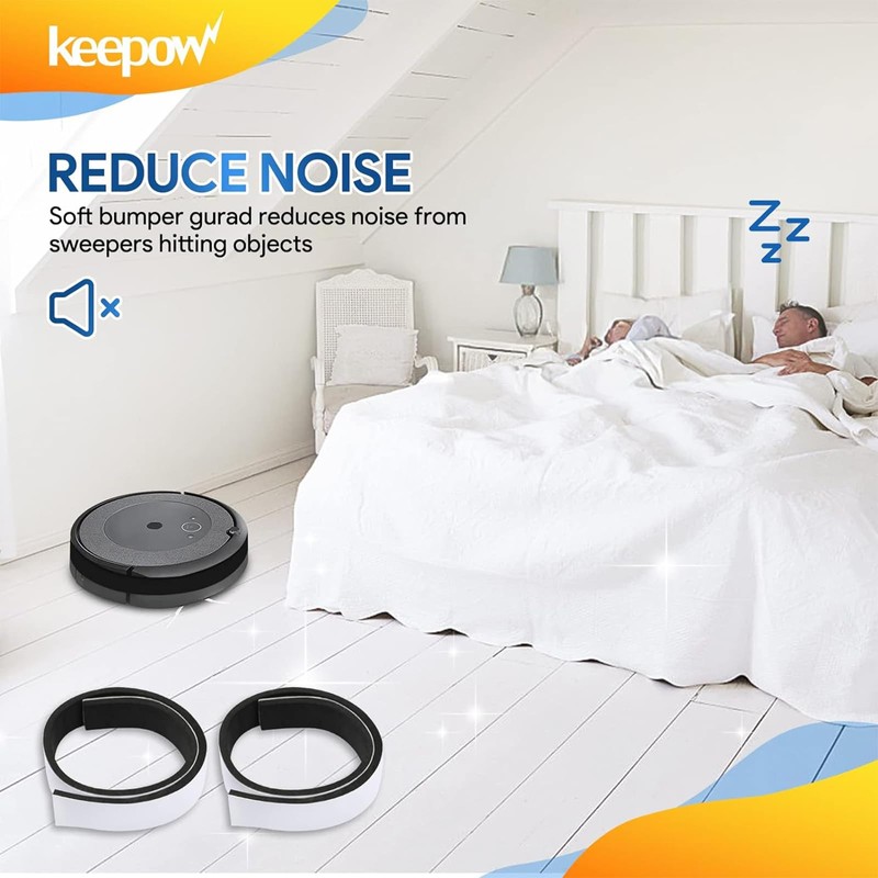 KEEPOW 2 Pack Roomba Bumper Protect Robot Fit for iRobot