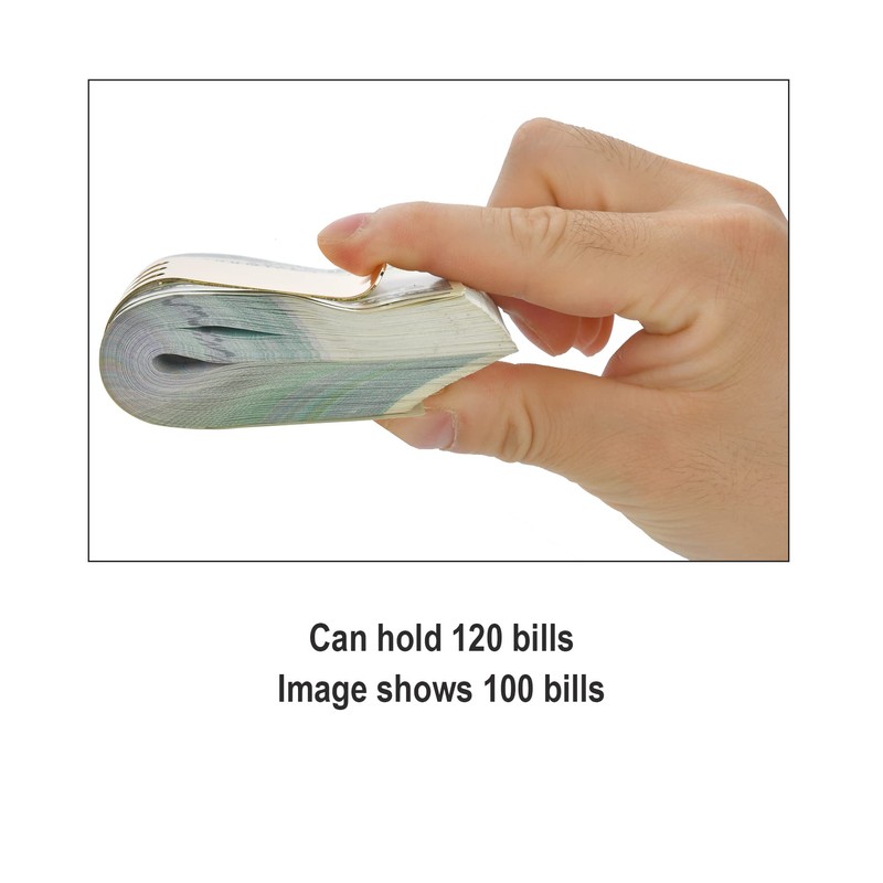 Lindenle Money Clip Spring Steel Cash Clips Large Capacity Minimalist
