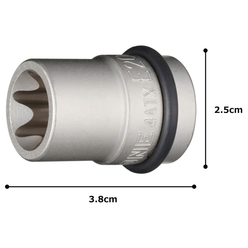 Tone 4ATX-E20 Torx Socket for Impact, 1/2-inch (12.7 mm) Drive,