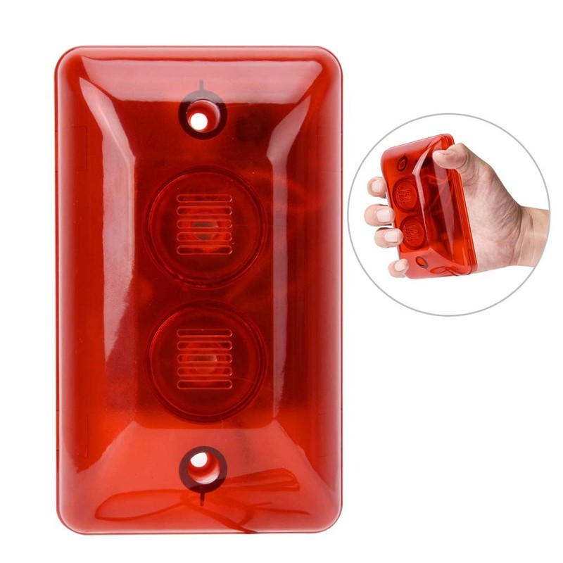 Sonew 12V Wired Alarm Strobe Siren Sound Siren Flashing Flashing