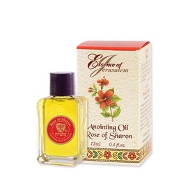 Ein Gedi Rose of Sharon Anointing Oil, 0.4 fl oz, Essence of Jerusalem, Holy Land Essential Oil