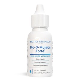 Biotics Research Bio-D-Mulsion Forte Liquid Vitamin D Drops 4000 IU – Vitamin D3 2000iu /Drop for Adults –Best Absorption, Strengthens Bones, Supports Cardiovascular & Immune System -1 fl oz