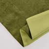 AMBERIS Bed Runner Green, Chenille Soft No Fading Modern Bed