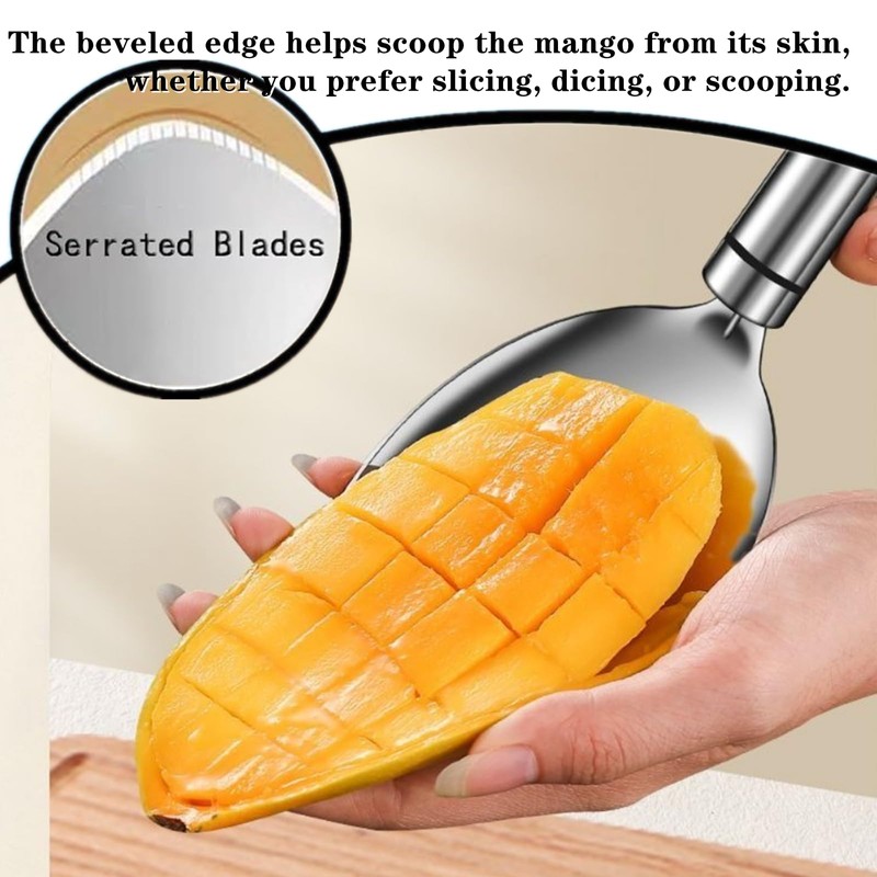 2 PCS Mango Slicer Kit Professional Mango Peeler Mango Knife