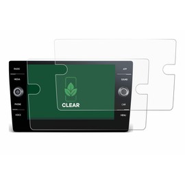 ScreenLeaf (Pack of 2 Protective Films for Volkswagen Tiguan II Allspace 2017-2021 Discover Media 8 Inch [Sustainable Screen Protector, Film, Transparent]