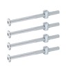 uxcell 4Pcs Bed Frame Bolts, M6 x 90mm Hex Socket