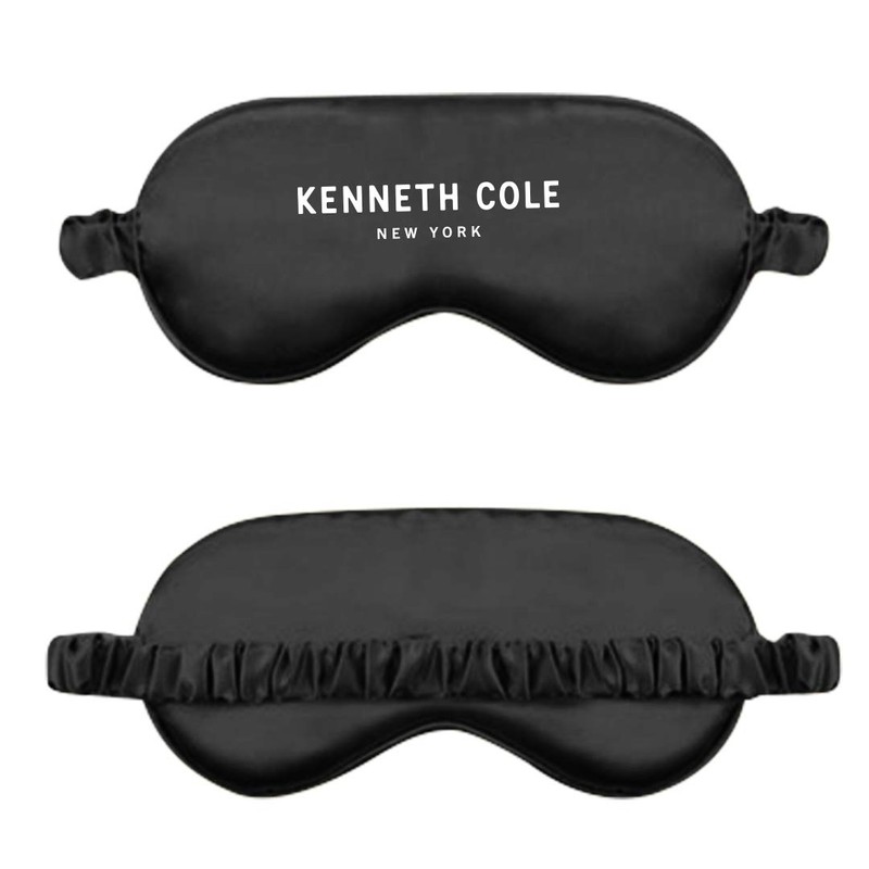 Kenneth Cole Satin Eye Mask with Elastic Band - Blocks