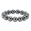 14mm Terahertz Stone Bracelet Promote Circulation Round Beads Chian Bracelet