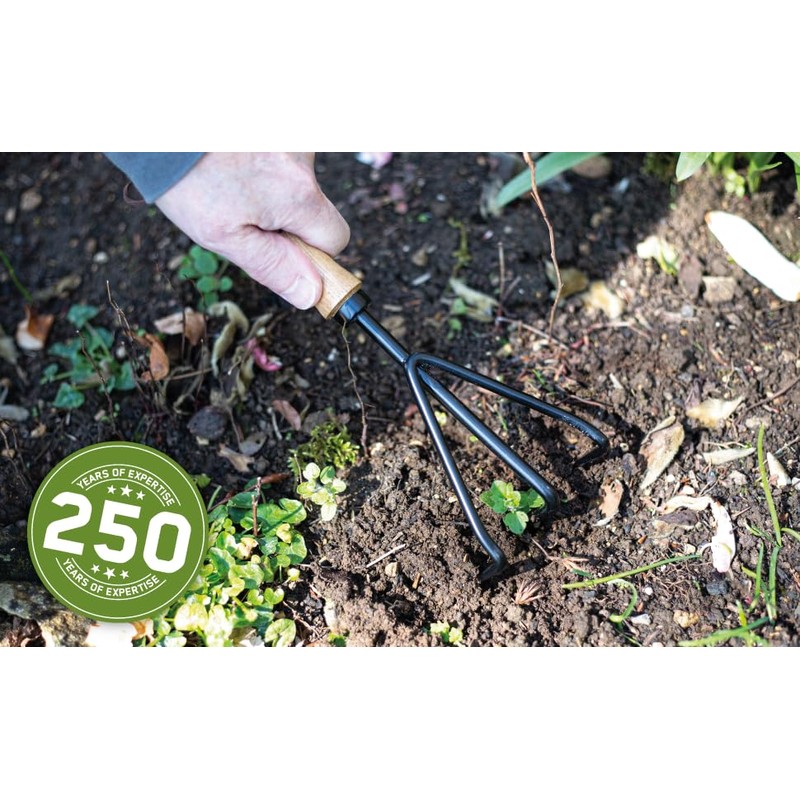 Hand 3 Prong Cultivator - Carbon Steel