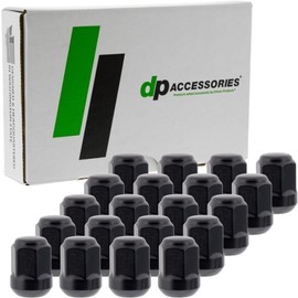 DPAccessories Lug Nuts Compatible with 2023-2025 Honda CR-V | Black OEM Style | Factory Aluminum Wheels Only | Set of 20 Wheel Nuts | DHOCRV06F-BK/1