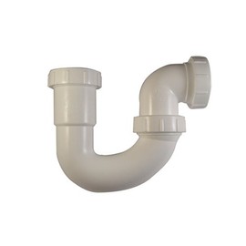 Danco 94005 Slip Joint Swivel P-Trap, 1-1/2 In, Plastic, [Finish]<, For Use With Kitchen And Bathroom Sinks, White