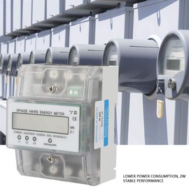 Medidor de Energía Eléctrica Digital de Consumo de Energía 220/380V 5-80A Medidor de KWh Trifásico 4P con LCD Digital Los Productos Se Utilizan Ampliamente en Sistemas de