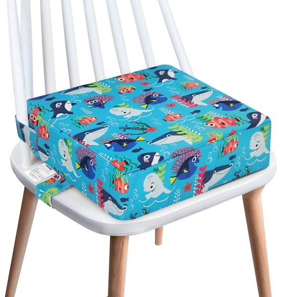 Toddler Booster Seat for Dining Table,4 Inches Washable Double Safer