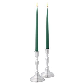 DANFORTH - Woodstock Candlestick (Single) - Pewter - 8 Inches - Handcrafted - Made in USA