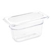 Vogue 1/9 Gastronorm Container 100mm 0.87 Litre Clear Catering Food