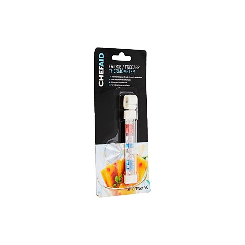 Chef Aid Classic Fridge and Freezer Thermometer with clear colour