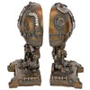 Design Toscano Cyborg Skeleton Bookend Statue
