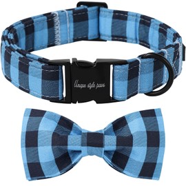 Unique Style Paws Pet Soft &Comfy Bowtie Dog Collar and Cat Collar Pet Gift for Dogs and Cats 6 Size and 7 Patterns
