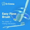 Dr. Emma Mini Brush Disposable Toothbrushes with Floss, Travel Mint