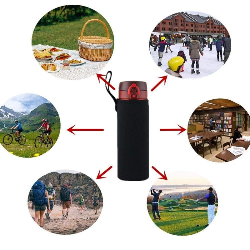 TLHO Water Bottle Carrier 750ml, 25oz Water Bottle Cover Sleeve