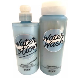 Victoria's Secret Pink Water Refreshing Body Wash Lotion  2 PC Set NEW
