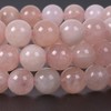 Natural Peach Morganite Gemstone 8mm Round Beads Stretch Bracelet 7"