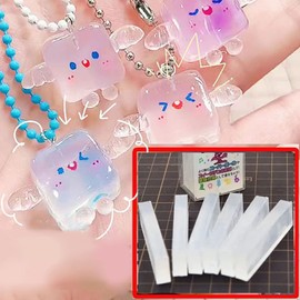 MinnowXY 5pcs Polymorph Plastic Moldable Plastic Melts in Hot Water Jewelry Making Resin Art Supplies Thermoplastic Resin