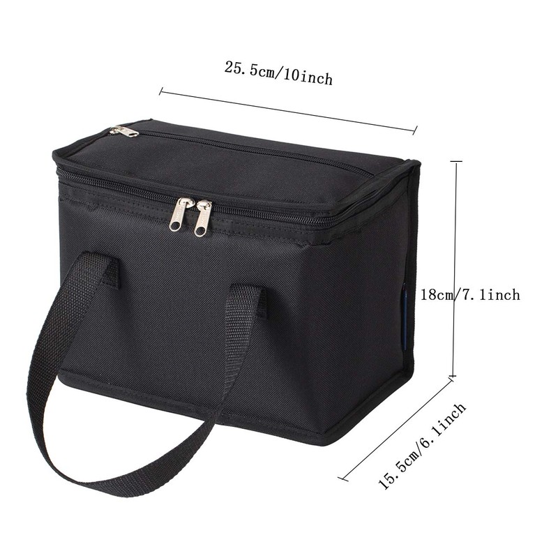 TEAMOOK Foldable Lunch Bag Insulated Lunch Box Water-Resistant Leakproof Soft