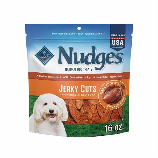 Nudges Jerky Cuts Dog Treats Made with Real Chicken &