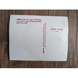 Vintage Original Kaymac Symbol Stix Postcard Sticker - New Old Stock