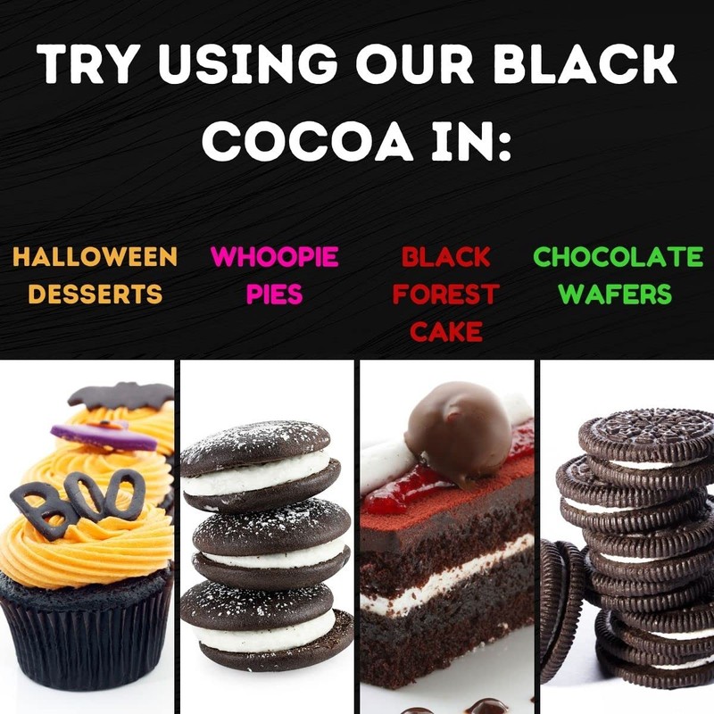 Black Cocoa Powder - 1 Lb