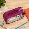 ZIPIT Half & Half Pencil Case for Girls | Large